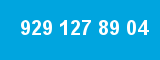 929 127 89 04 929 127 89 04